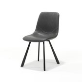 Eetkamerstoel Bari | leer Vintage zwart