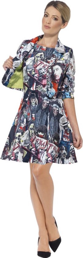 Costume de zombie avec robe et veste