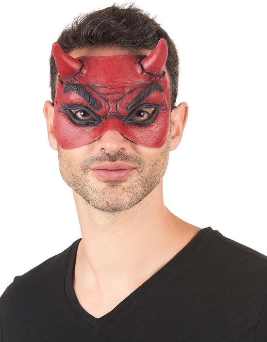 Styler Latex Duivel Oogmasker Voor Volwassenen Maskers Masquerade Masker 6353