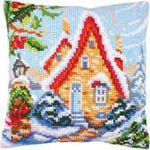 Kussen borduurpakket Fairy Cottage - Collection d'Art