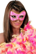 Masker fluweel uni (bril) roze