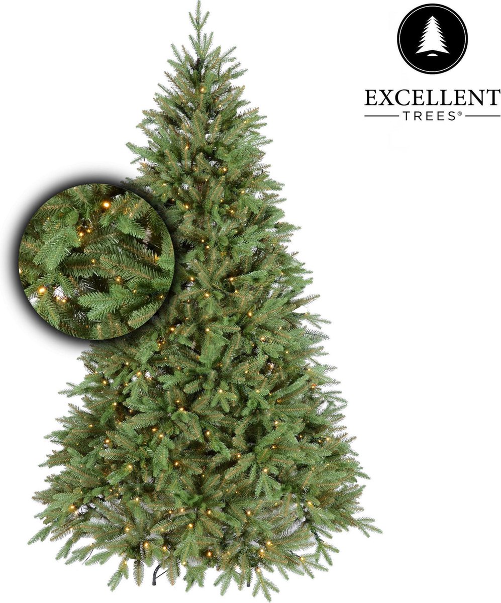 Kerstboom Excellent Trees® LED Ulvik 150 cm met verlichting - Luxe uitvoering - 250 Lampjes