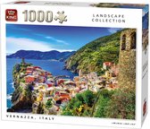 King Puzzel 1000 Stukjes (68 x 49 cm) - Vernazza Italie - Legpuzzel - Landschap - Volwassenen