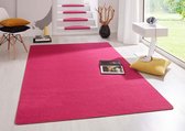 Modern effen vloerkleed Fancy - roze 133x195 cm