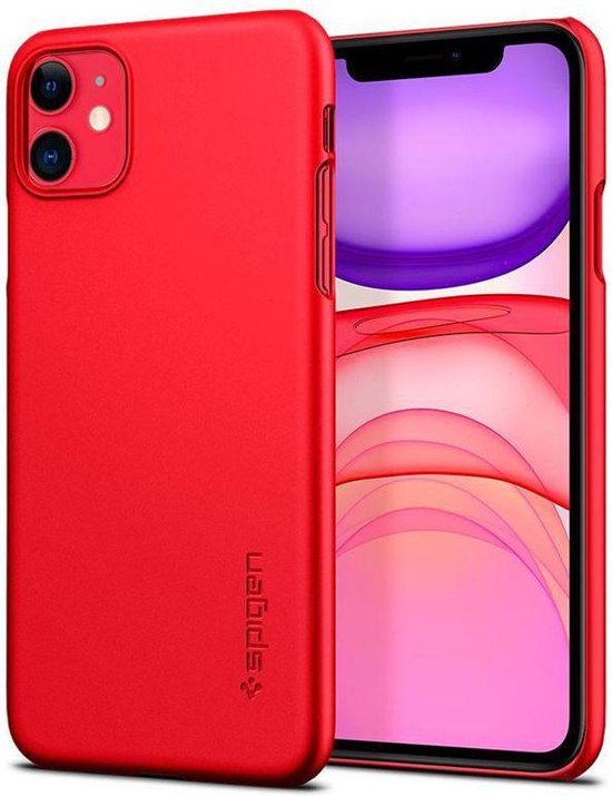 Spigen Thin Fit Apple iPhone 11 Hoesje Rood