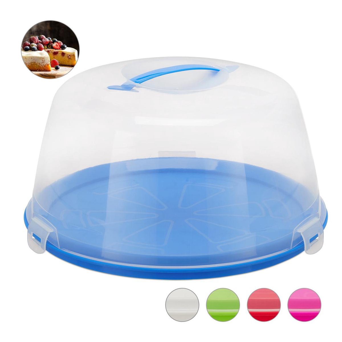 Tomuvpzn 10 stuks Taartbox, 25x25x20cm Taart transportbox met