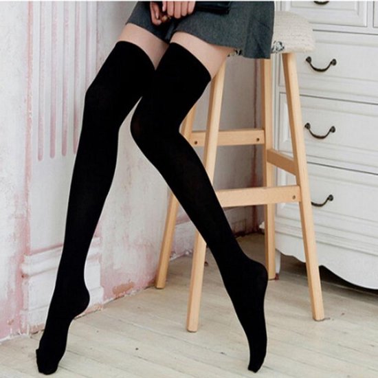 Pelmel Ophef optocht 3 Pairs Sexy Thigh High Stocking Women Over knee Socks Female Hosiery  Stockings(White) | bol.com