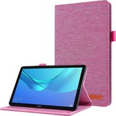 Case2go - Tablet hoes geschikt voor Huawei M5 Lite 8.0 - Book Case met Soft TPU houder - Roze