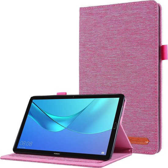 Case2go - Tablet hoes geschikt voor Huawei M5 Lite 8.0 - Book Case met Soft  TPU houder... | bol.com