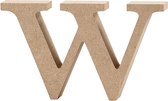 Letter, w, H: 8 cm, dikte 2 cm, 1 stuk