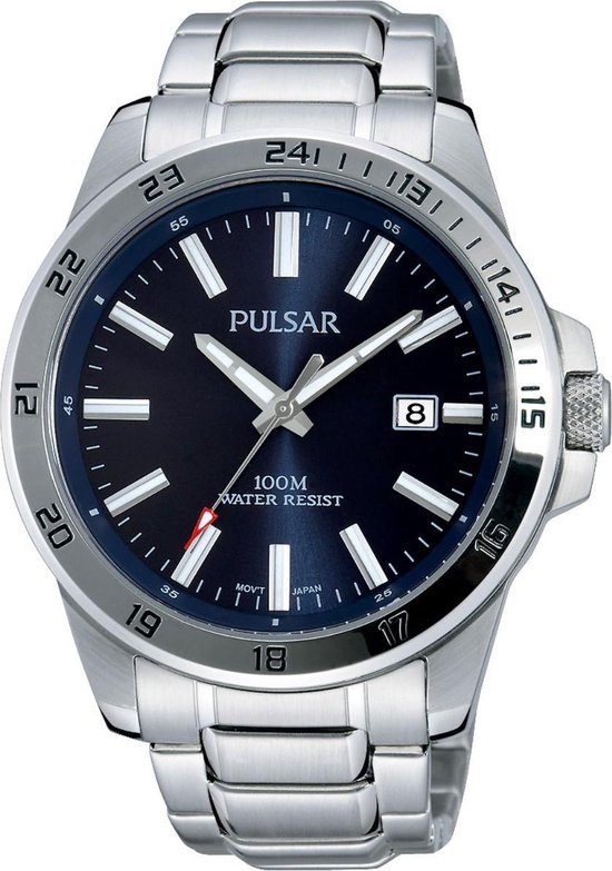 Pulsar PS9331X1 Heren Horloge - Zilverkleurig - Ø 41 mm - Pulsar
