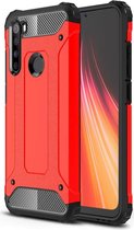 Xiaomi Redmi Note 8 Hybride Armor Hoesje Rood