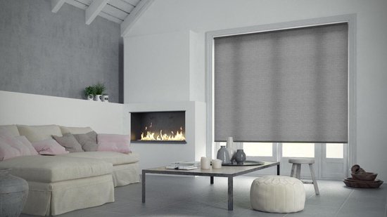 Decosol Store à enrouleur Deluxe translucide 90x190 cm anthracite