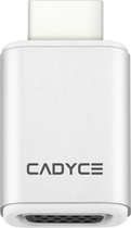 Cadyce HDMI naar VGA Converter  Dongel  Full HD Beeldkwaliteit  Plug & Play  Compact  Zilver