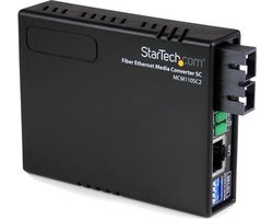 StarTech.com 10/100 multi-mode Glasvezel Ethernet Converter SC 2 km