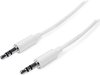 3m White Slim 3.5mm Stereo Audio Cable