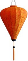 Oranje zijden Vietnamese lampion lamp ballon - B-OR-62-S