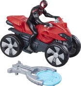 Marvel Motor Blast N' Go Racer Spider-man 12 Cm Zwart/rood