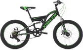 Ks Cycling Fiets KS Cycling fiets mountainbike 20" XTRAXX zwart-groen - 30 cm