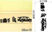 3D Sticker Decoratie Grappig Muisgat Muurstickers Creatief Ratgat en Auto's Cartoon Muurstickers Slaapkamer Woonkamer Muizen Muuroverdrukplaatjes - Mice16 / Small