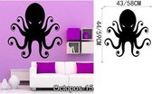 3D Sticker Decoratie OCTOPUS Wall Art Stickers Zwart Muurstickers Voor Kinderkamer Baby Muurstickers Vinilos Paredes Waterdichte Badkamer Decal Muurschildering - Octopus15 / Large