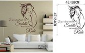 3D Sticker Decoratie Springend paard Muurtattoo-Paard Sticker-Stijlvol Vinyl Muurtattoo Art Kinderen, Meisjes Kamer Muursticker Interieur - MA9 / L