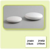 Piepschuim medaillon 8cm    3 stuks