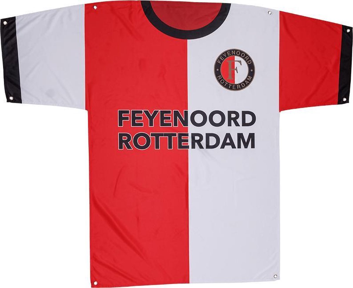 slinger Handschrift priester Feyenoord Shirt Vlag, 145 x 114cm | bol.com