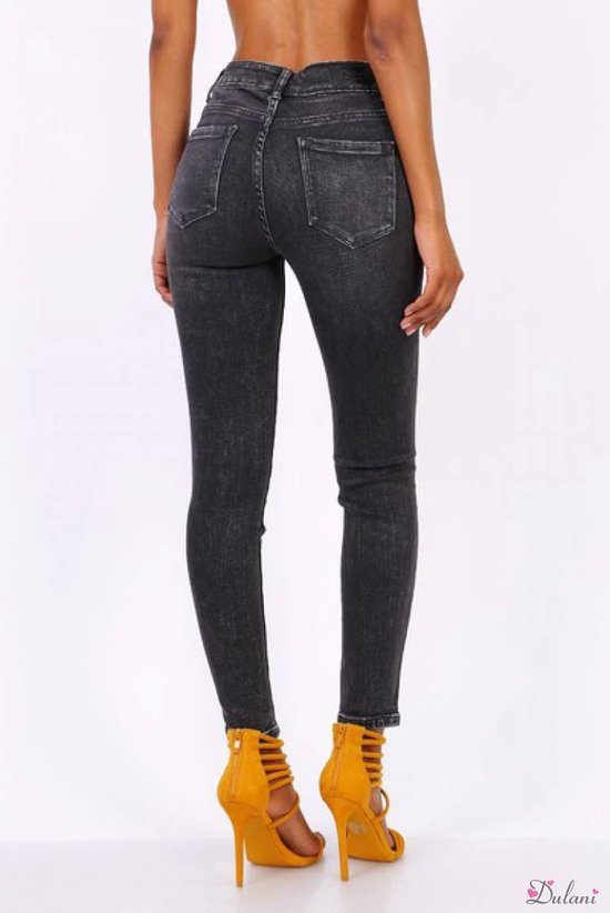 Broek Toxik3 met hoge taille grijs jeans SS2020 36 | bol.com
