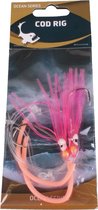 Raven Cod Rig Pink Luminous 2-Hooks | Maat 5/0