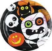 AMSCAN - 8 Kleine Monsters Halloween borden - Decoratie > Borden