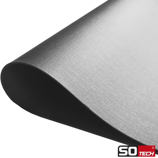 Tapis antidérapant SOTECH Orga-Grip Top gris argenté pour tiroir de 90 cm (dimensions intérieures 778 x 473 mm) adapté aux cuisines Hettich Arcitech dans Nobilia à partir d'août 2012