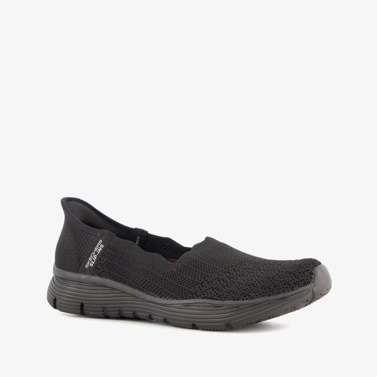 Skechers Slip-ins : Seager - Believe It, Femme, Zwart, Baskets pour femmes, Chaussures de sport, Pointure : 41