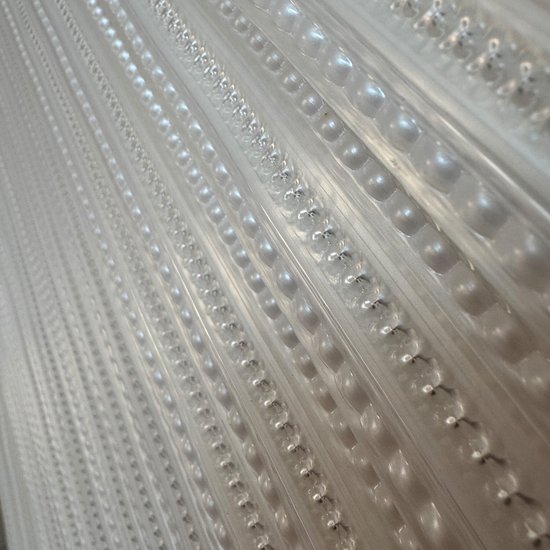 Deurgordijn PVC Tris Wit 90x220cm - 32 Stuks, Lichtdoorlatend & Duurzaam voor Deuren & Ramen van Confortime — afbeelding 5