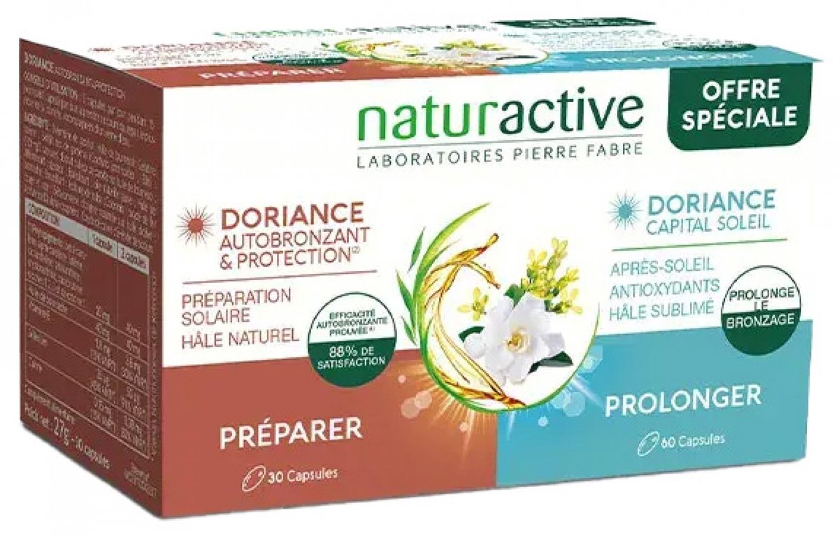 Naturactive Doriance Zelfbruiner 30 Capsules + Capital Soleil 60 Capsules