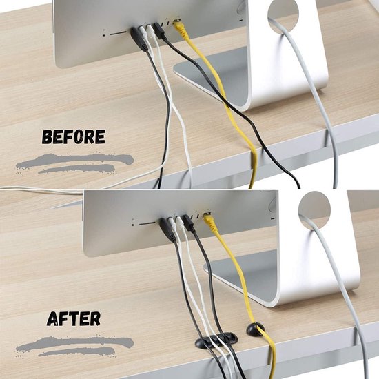 50Pcs 3M Duurzame Zelfklevende Kabelclips Kabelhouder Voor Het Organiseren En Opbergen Van Kabels Kabelmanagement Koord Organizer Zelfklevend Kantoor Thuis Tv Charger Auto Pc Zwart 806424691