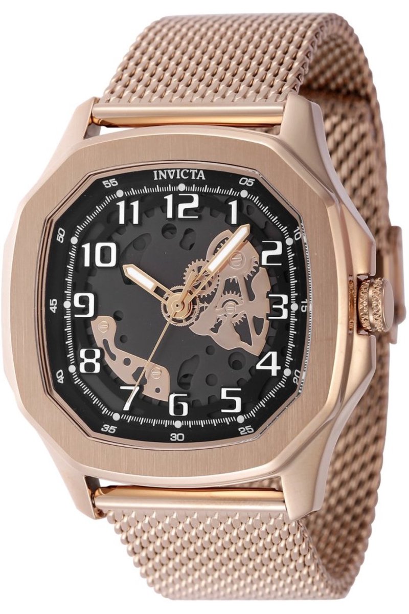 Invicta S1 Rally - Diablo 48442 Heren Horloge - Waterdicht - Analoog - Quartz Uurwerk - Roestvrij Staal met zwarte Wijzerplaat - 45mm