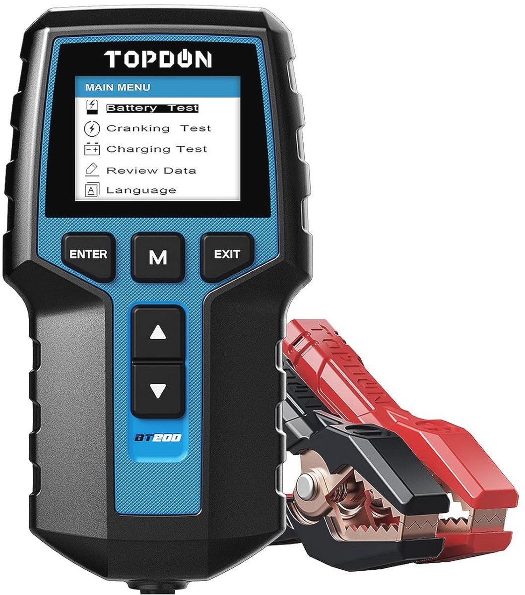 Accutester 12V/24V voor Auto, Vrachtwagen, Boot - Digitale Accu Analyse & Generatortester