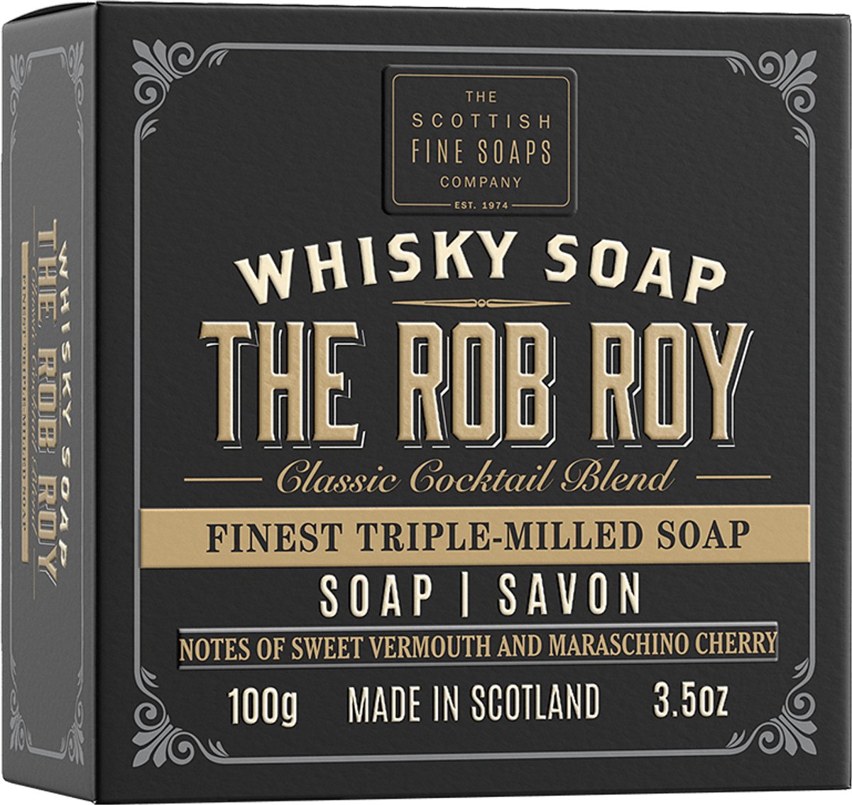 Whisky soap (in karton) The Rob Roy 100g