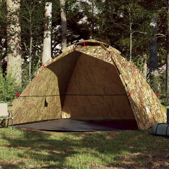 vidaXL - Tent - 4-persoons - snelontgrendeling - camouflage van Vidaxl — afbeelding 2