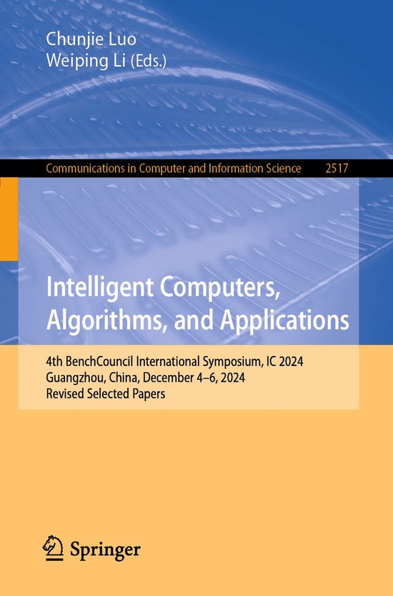 Springer Nature Proceedings Computer Science - Intelligent C ... - cover