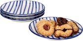 Set de 4 assiettes 14,5 cm Rayures Bord de mer - Ritzenhoff 270242