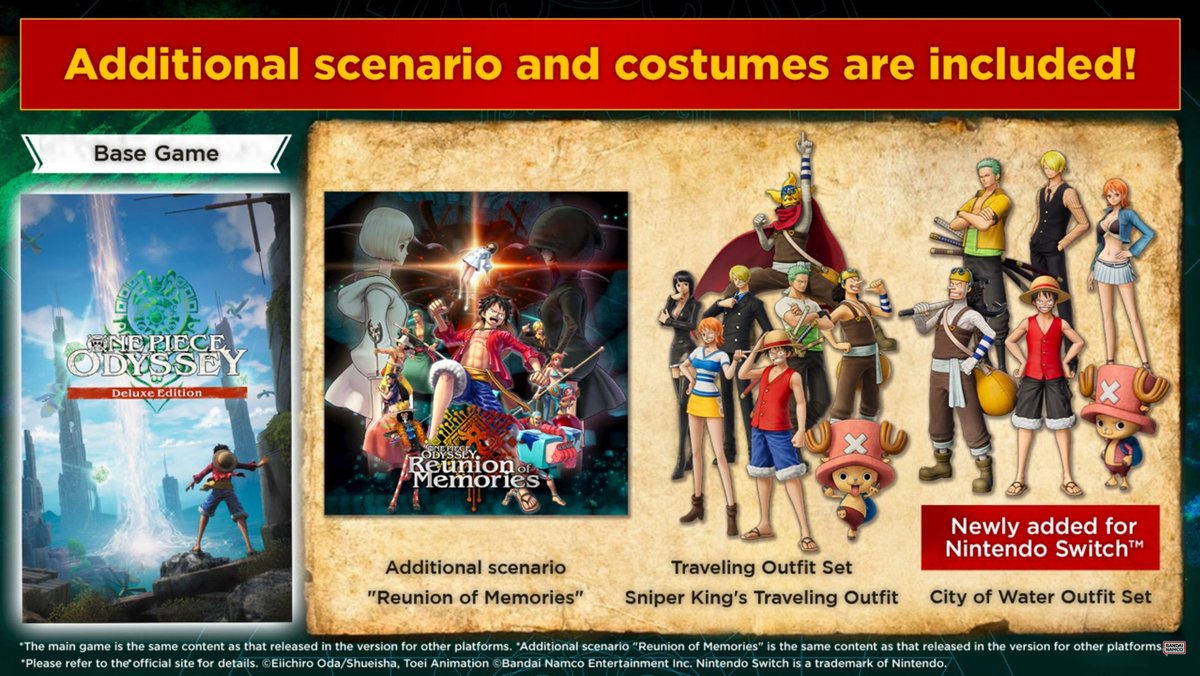 One Piece Odyssey-Deluxe Edition (Switch) Nieuw