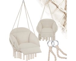 Top 10 tuinmeubelen en kussenaccessoires 2026: tectake Samira hangstoel met frame en kussen