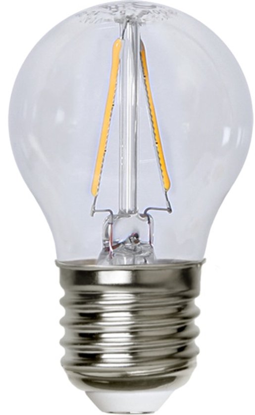 5 pièces | Lampe boule LED Star Trading 1,5 W 150 lm 2 700 K non dimmable | E27 | Blanc très chaud | 1,5 watt | 15 000 heures de fonctionnement