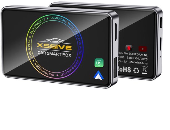 Foto: Xssive carplay dongle met hdmi geschikt voor android auto apple carplay youtube ziggo tv netflix draadloos smart streaming box dongel