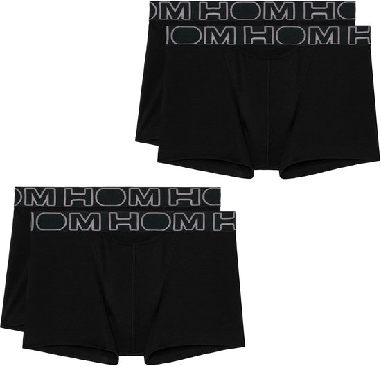 Hom Boxer Corto Push Up Uomo HO1 Plume Up - Rosa Con Dettagli Turchesi, Microfibra Morbida, Taglia L - 2