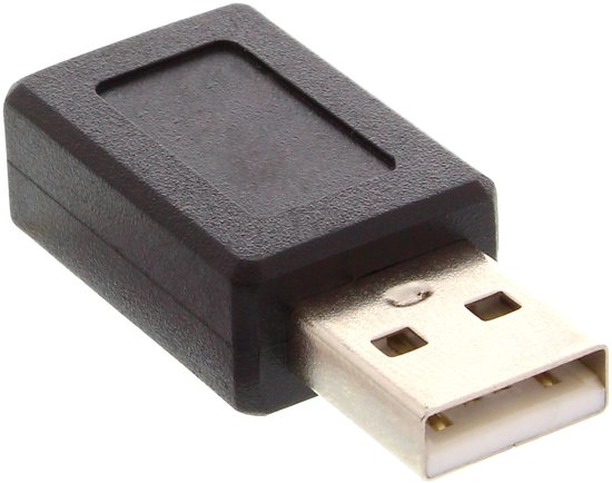 USB Mini B (v) - USB-A (m) adapter - USB2.0 / zwart