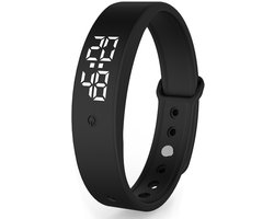Wekker - Trillingsalarm Armband - Trillingsalarm Herinneringshorloge - Stille Trillingswekker Armband - 10 tijdsherinneringen - Zwart