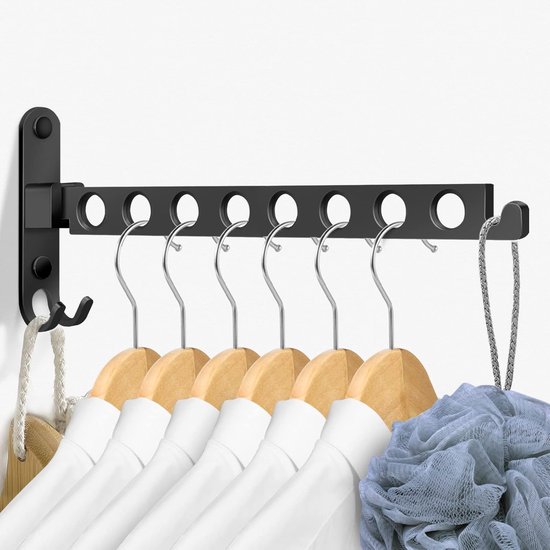 4 stuks opvouwbare wandhaken om op te hangen, opvouwbare haken muurbevestiging van zinklegering, zwaar belastbare zilveren opvouwbare wandhaak voor badkamer keuken, neerklapbare haak voor muren